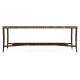 Macassar Ebony Coffee Table with White Brass Detail