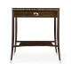Macassar Ebony End Table with White Brass Detail