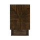Macassar Ebony End Table with White Brass Detail