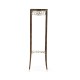 Macassar Ebony Torchere with White Brass Detail