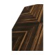 Macassar Ebony Torchere with White Brass Detail