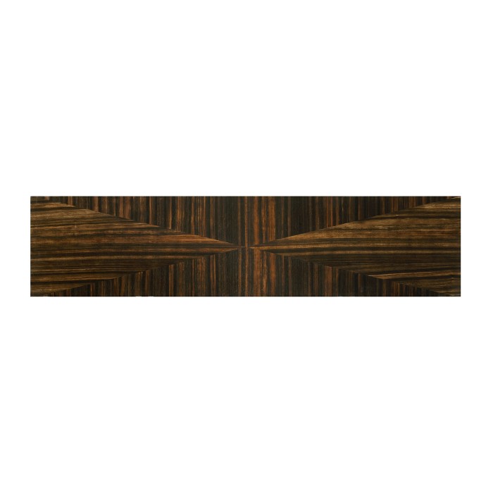 Macassar Ebony Console Table with White Brass Detail