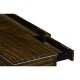 Macassar Ebony Console Table with White Brass Detail