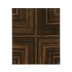 Macassar Ebony Bedside Chest with White Brass Detail