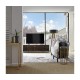 Macassar Ebony TV Cabinet with White Brass Detail