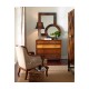 Shallow Carved Walnut Occasional Chair