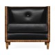 Club Chair with Woven Inlay Design