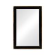 Black and walnut rectangular mirror (Small)