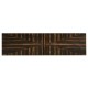 Macassar Ebony Narrow Console with White Brass Detail