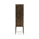 Macassar Ebony Drink Cabinet with White Brass Inlay