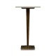 Macassar Ebony Martini Table with White Brass Detail