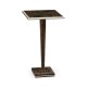 Macassar Ebony Martini Table with White Brass Detail