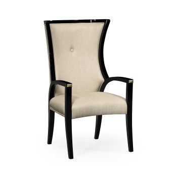 Cosmo Black Painted Dining Arm Chair