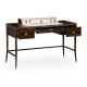 Macassar Ebony Dressing Table with White Brass Detail