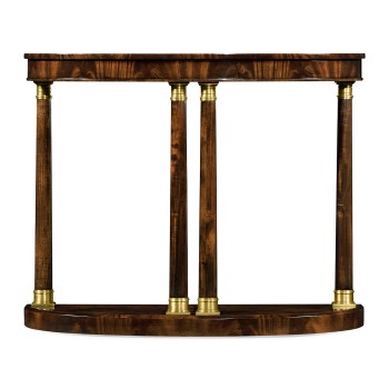 Mahogany Biedermeier demilune console