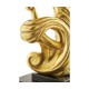 Gold-leaf gilded carved table lamp