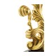 Gold-leaf gilded carved table lamp