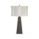 Art Deco Macassar Ebony & Anthracite Shagreen Table Lamp