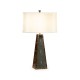 Art Deco Macassar Ebony & Anthracite Shagreen Table Lamp
