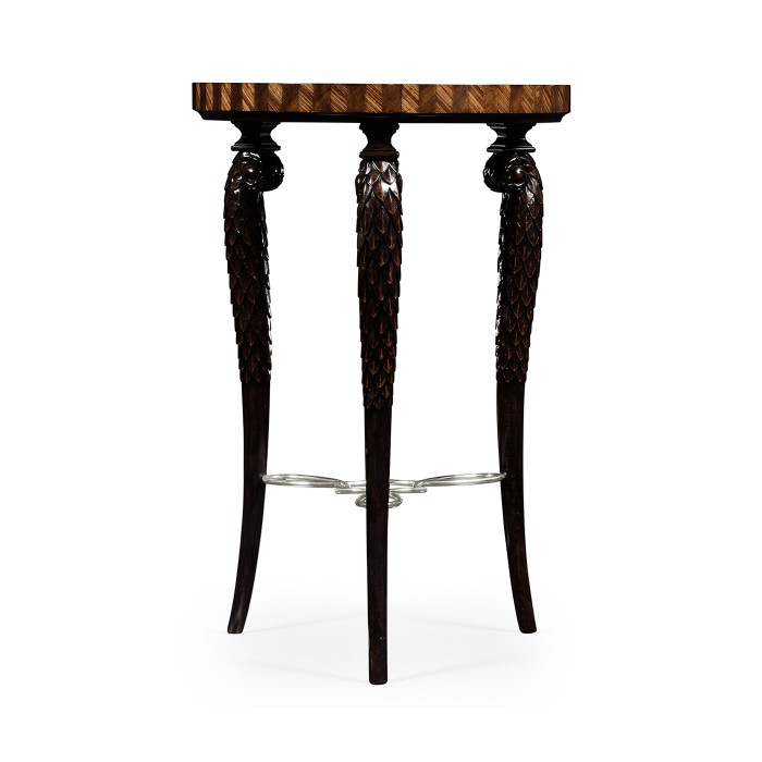 Feather Inlay End Table