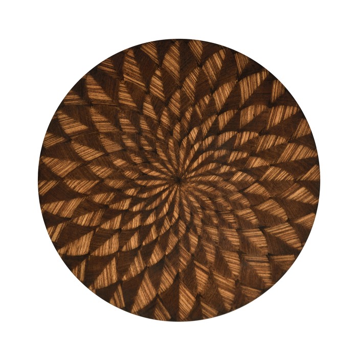 Feather Inlay End Table