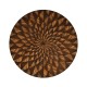 Feather Inlay End Table