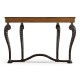 Feather Inlay Hand Carved Console Table