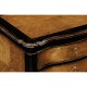 French Style Black Painted & Cherry Bedside Chest