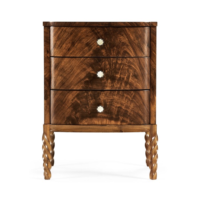 Walnut Barleytwist Chest of Drawers