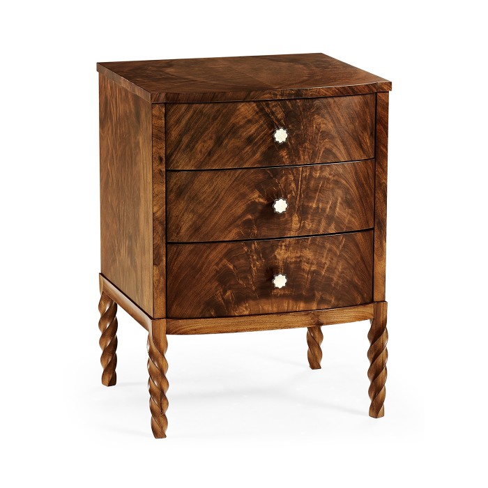 Walnut Barleytwist Chest of Drawers