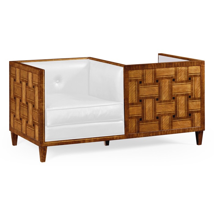 Cosmo Transitional Loveseat, Upholstered in COM