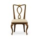 Antique mahogany brown dining side chair