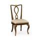 Antique mahogany brown dining side chair