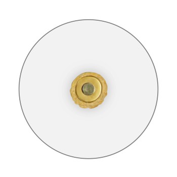 Gilded antique gold leaf round drink table