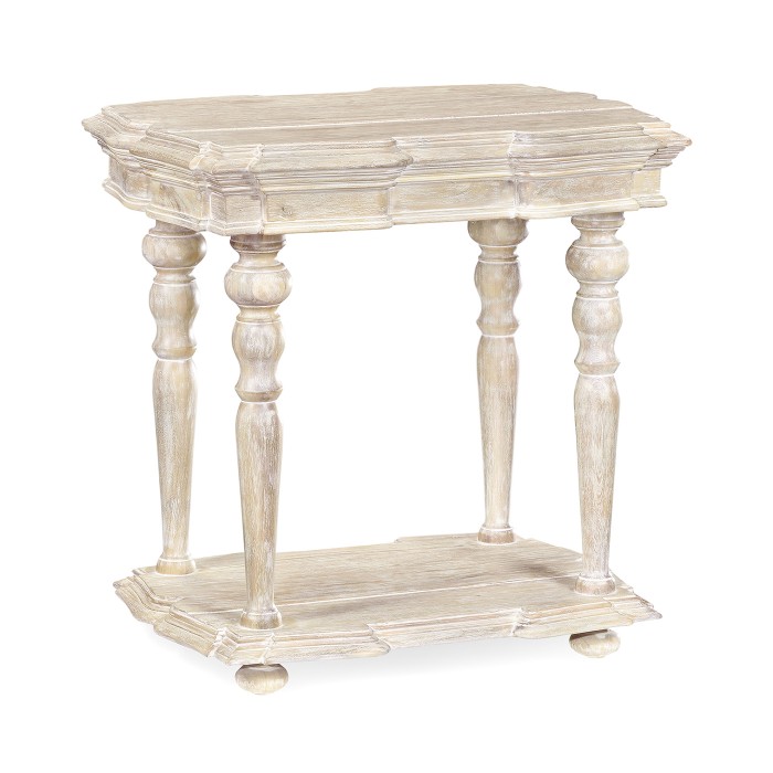 Limed Acacia Side Table
