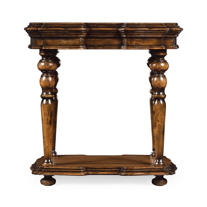Rustic Walnut Side Table