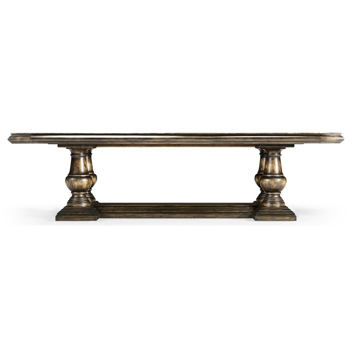 Dark Driftwood Extending Dining Table 110