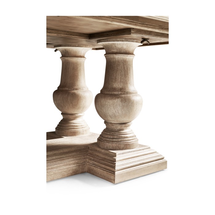 Limed Acacia Extending Dining Table 110