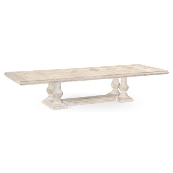 Limed Acacia Extending Dining Table 110