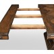 Rustic Walnut Extending Dining Table 110