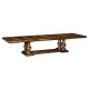 Rustic Walnut Extending Dining Table 110