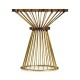 Camden Round Brass Side Table