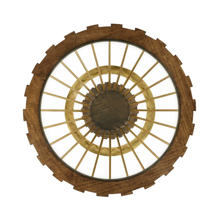 Camden Round Brass Side Table