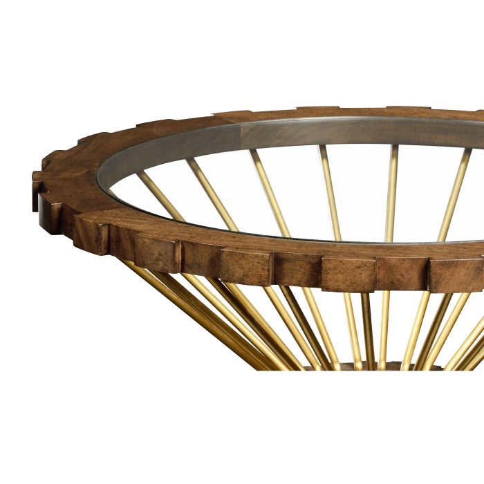 Camden Round Brass Side Table