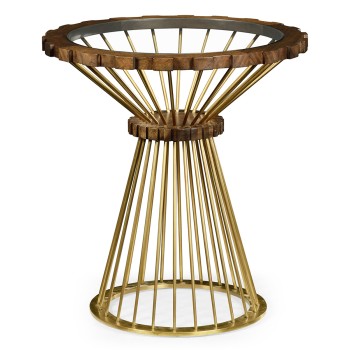 Camden Round Brass Side Table