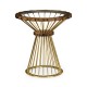 Camden Round Brass Side Table