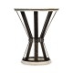 Wrought Iron Round Table with Light Marble Top