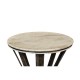 Wrought Iron Round Table with Light Marble Top