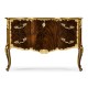 Mahogany chest of drawer with gilded