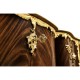 Mahogany chest of drawer with gilded